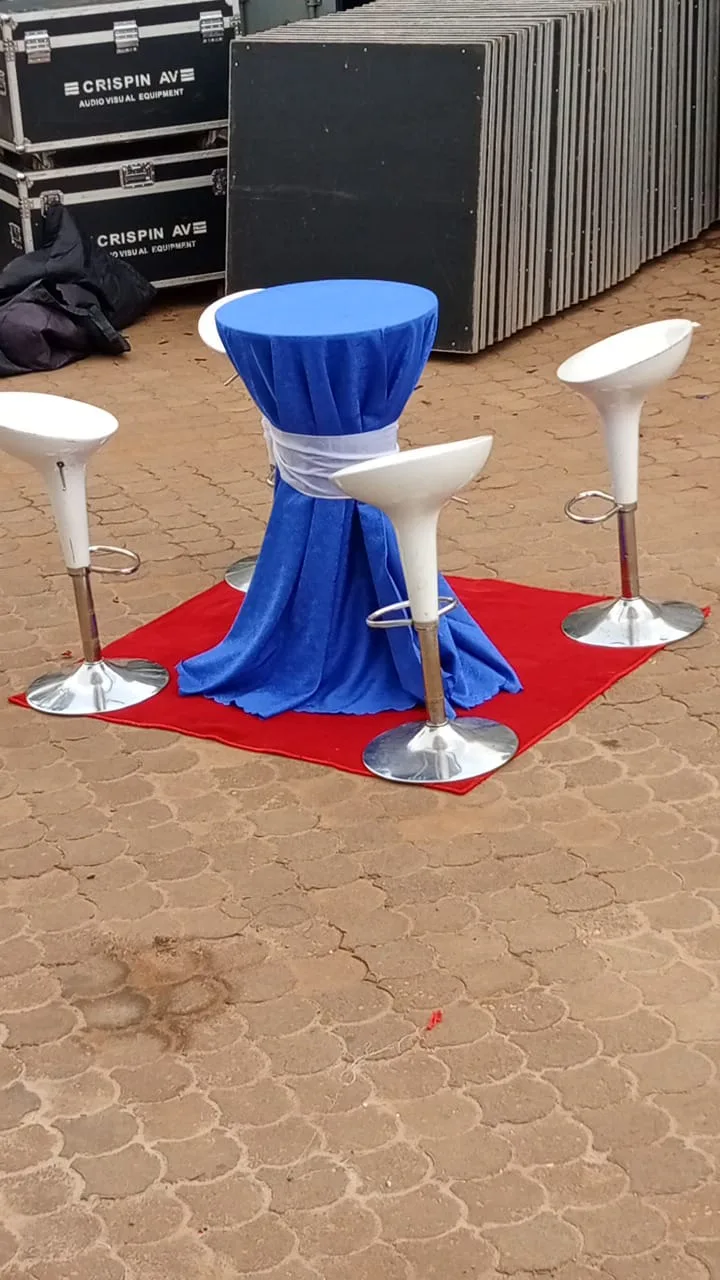Cocktail Bar Stools set up at a Nairobi event by Sherehe Events - photo 2